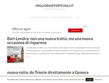 Tablet Screenshot of migliorioffertevoli.it